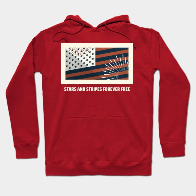 Stars and Stripes Forever Free Hoodie by Urban Gypsy Designs